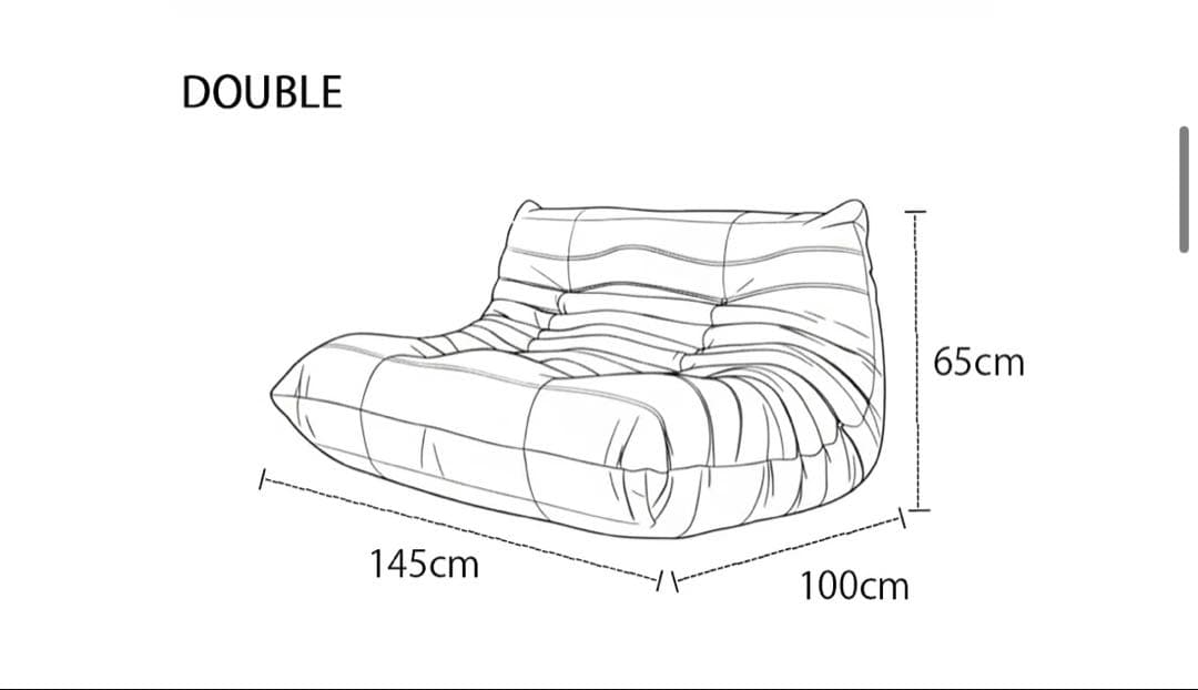 【nnn】Custom Bee relax sofa/double
