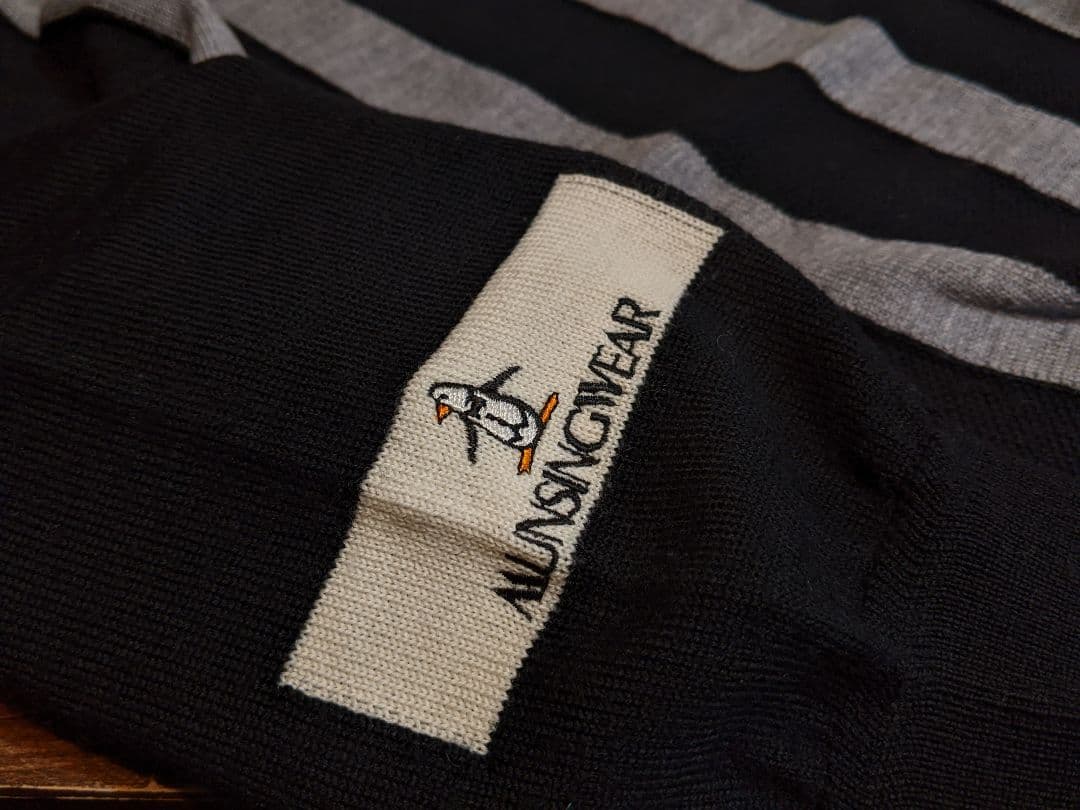 マンシングウェア　プルオーバー　ウール　ニット　ゴルフ　セーター　黒　トレーナー