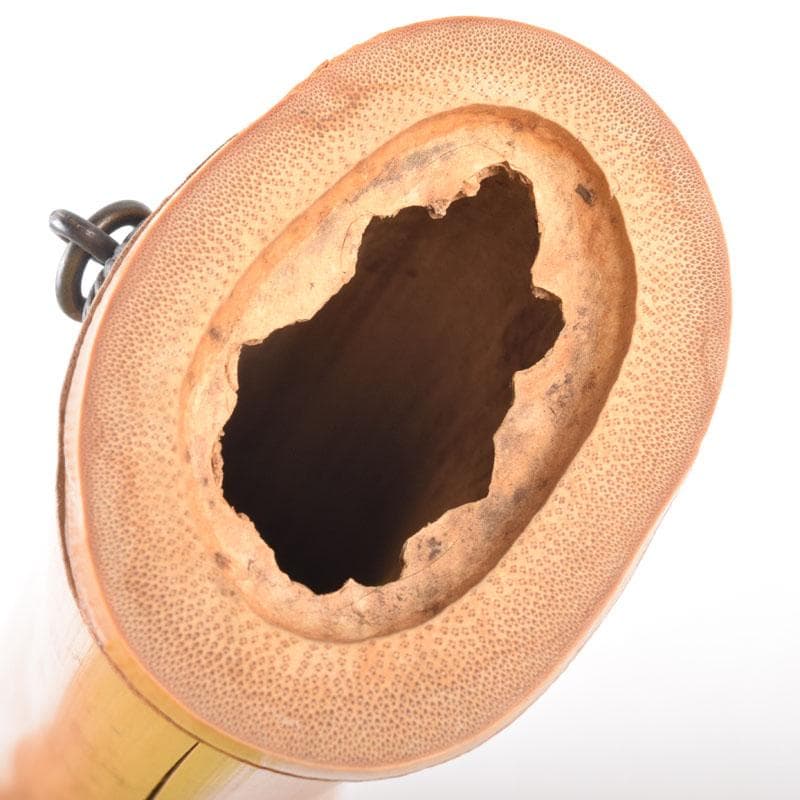 茶道具　古竹製　掛花生　在銘　本庄宗泉極め箱　N　8516