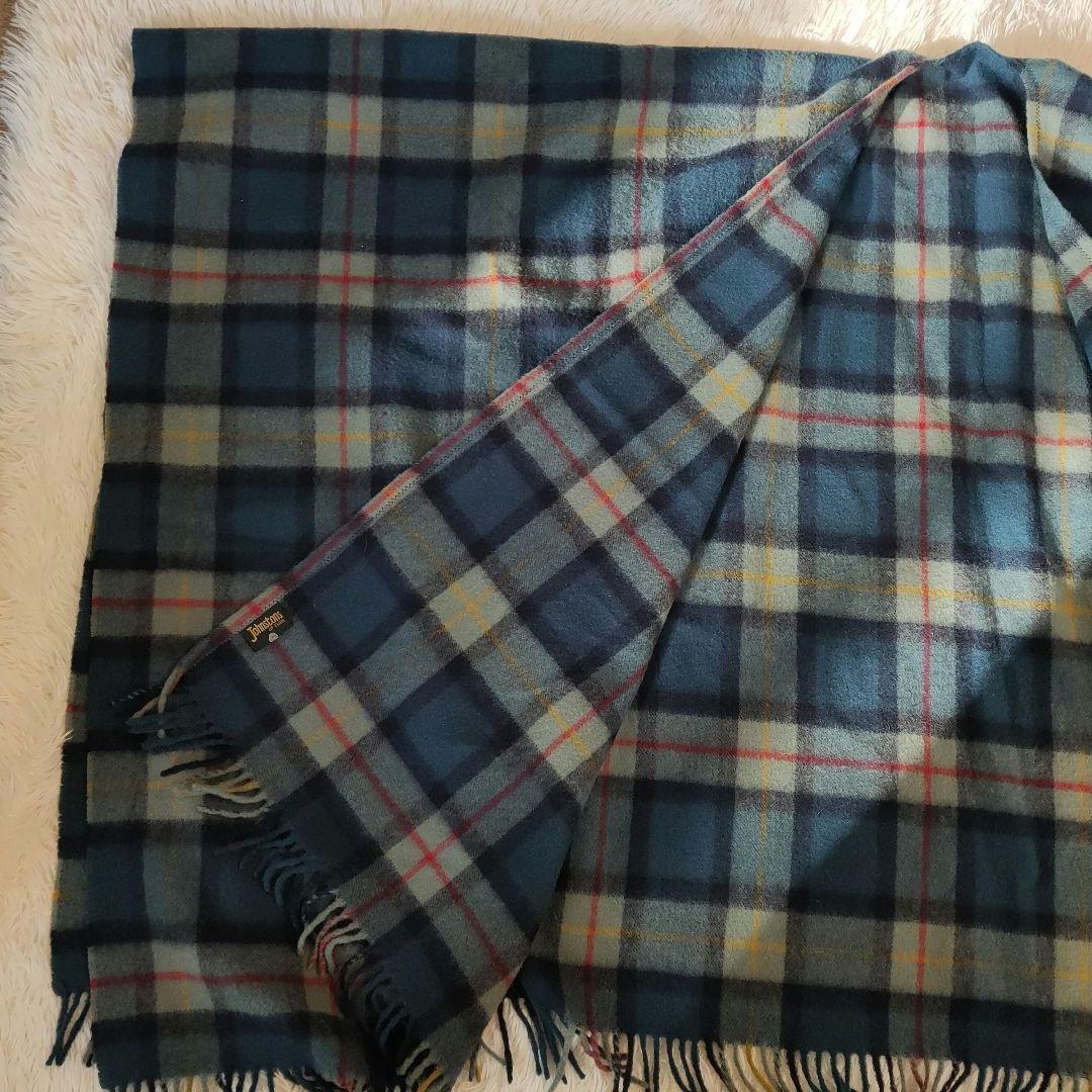 美品✨Johnstons of Elgin タータンチェック ビッグストール