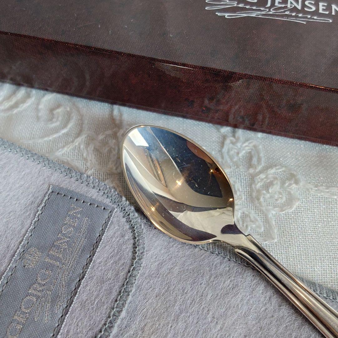   純銀製　スプーン ケース　保存袋付　リリーオブザバレー