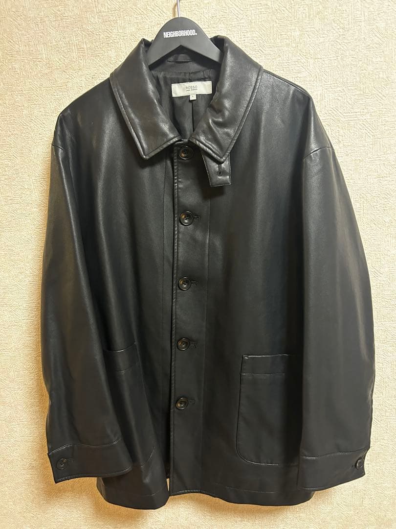 フェイクレザー　カーコート