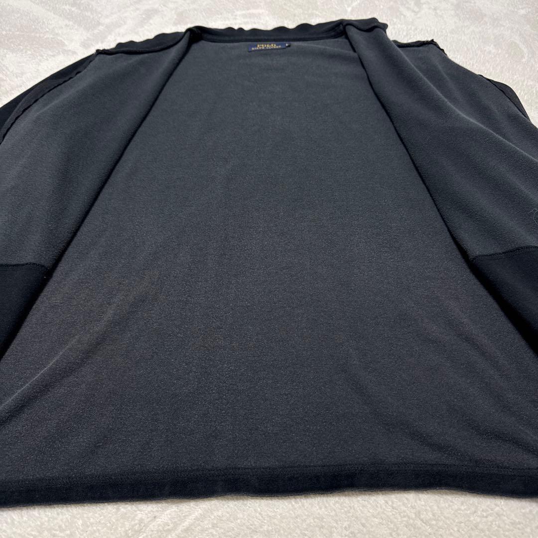 美品 ポロラルフローレン トラックジャケット 現行 L ブラック ベロア 春秋冬