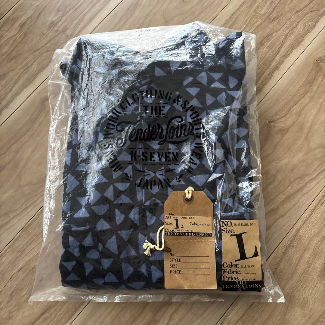 トップス tenderloin print flannel sht t