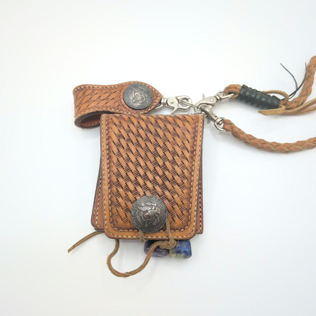 【美品】FUNNY ファニー　二つ折り財布　キーホルダー　バイカーズウォレット