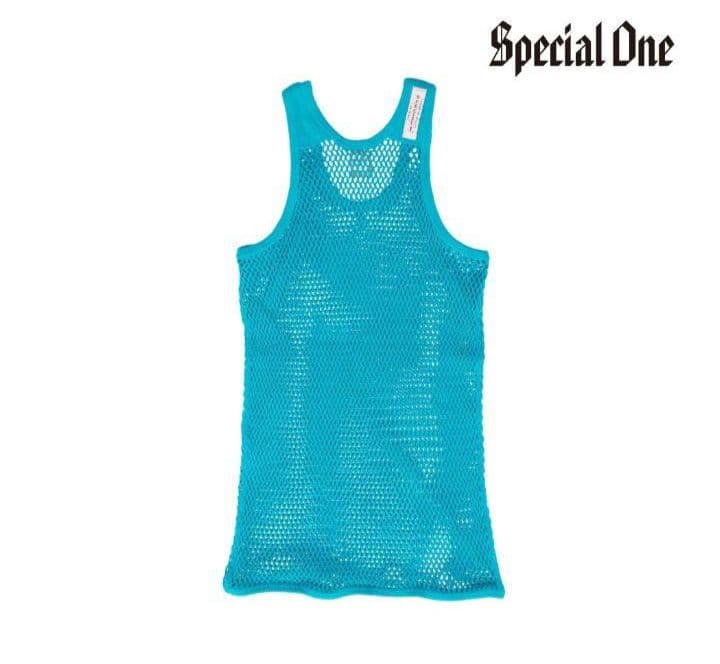 新品　SPECIAL 1 網シャツ　ターコイズXL スペシャルワン　アミシャツ