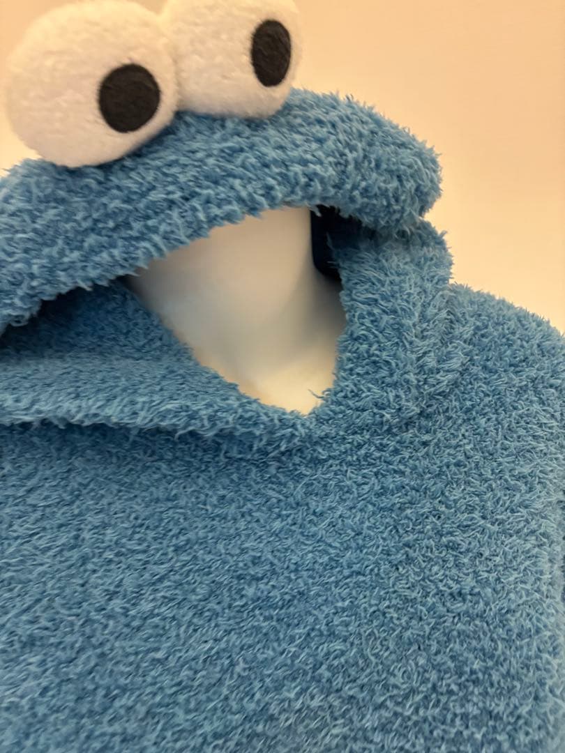 未使用ジェラートピケクッキーモンスターワンピース青ブルーPWNO235008