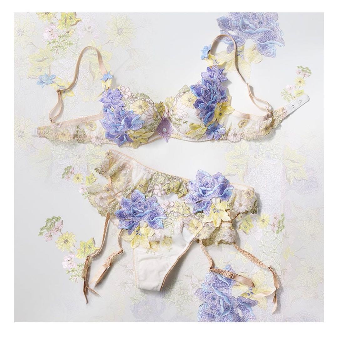 【新品】サルート25g 限定復刻デザイン ブラジャー&ショーツ IV E65