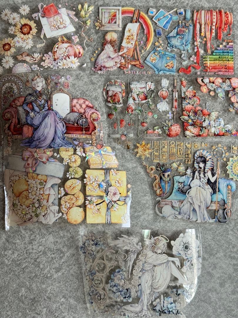 海外マステ 装飾 人物 背景 AI 色々 まとめ売りセット おまけ付き