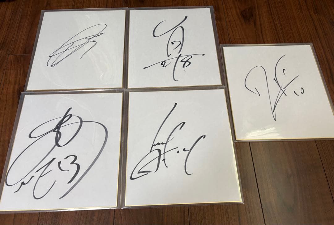 セレッソ大阪 選手直筆サイン色紙5枚