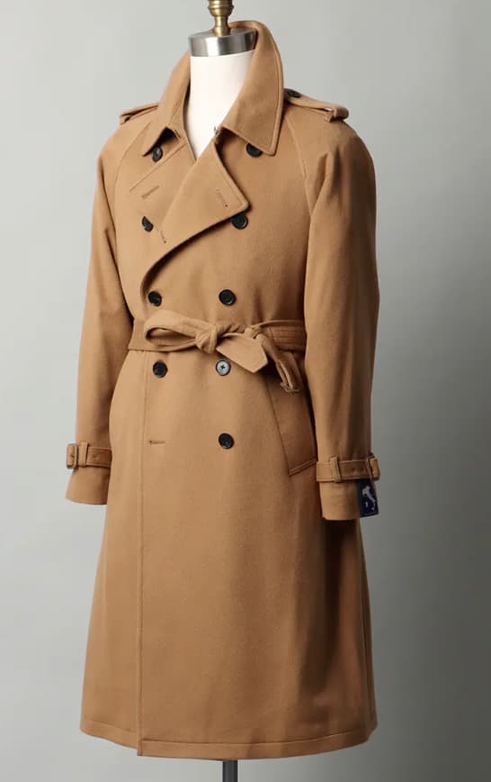 ユニバーサルランゲージ ピュアカシミア トレンチコート 今季 新作 サイズM