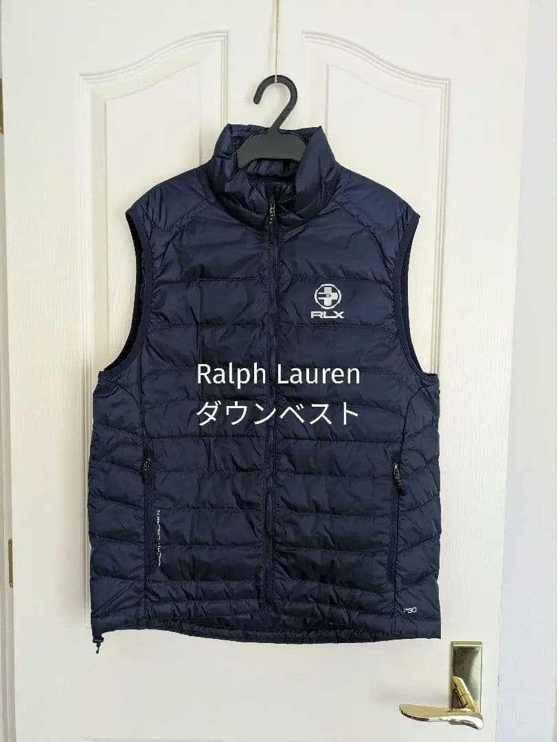 ポロラルフローレン★メンズ ダウンベスト★ネイビーМ