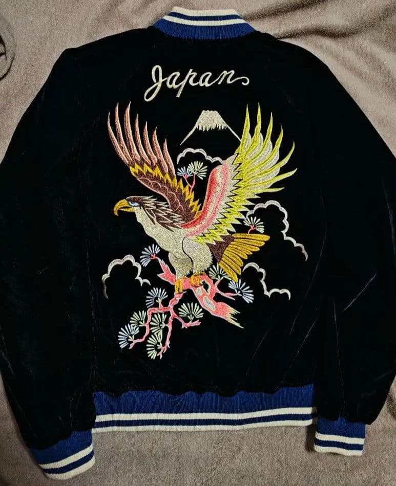 OBORO 美品 別珍 ワシ 日本限定 スカジャン unisex vintage