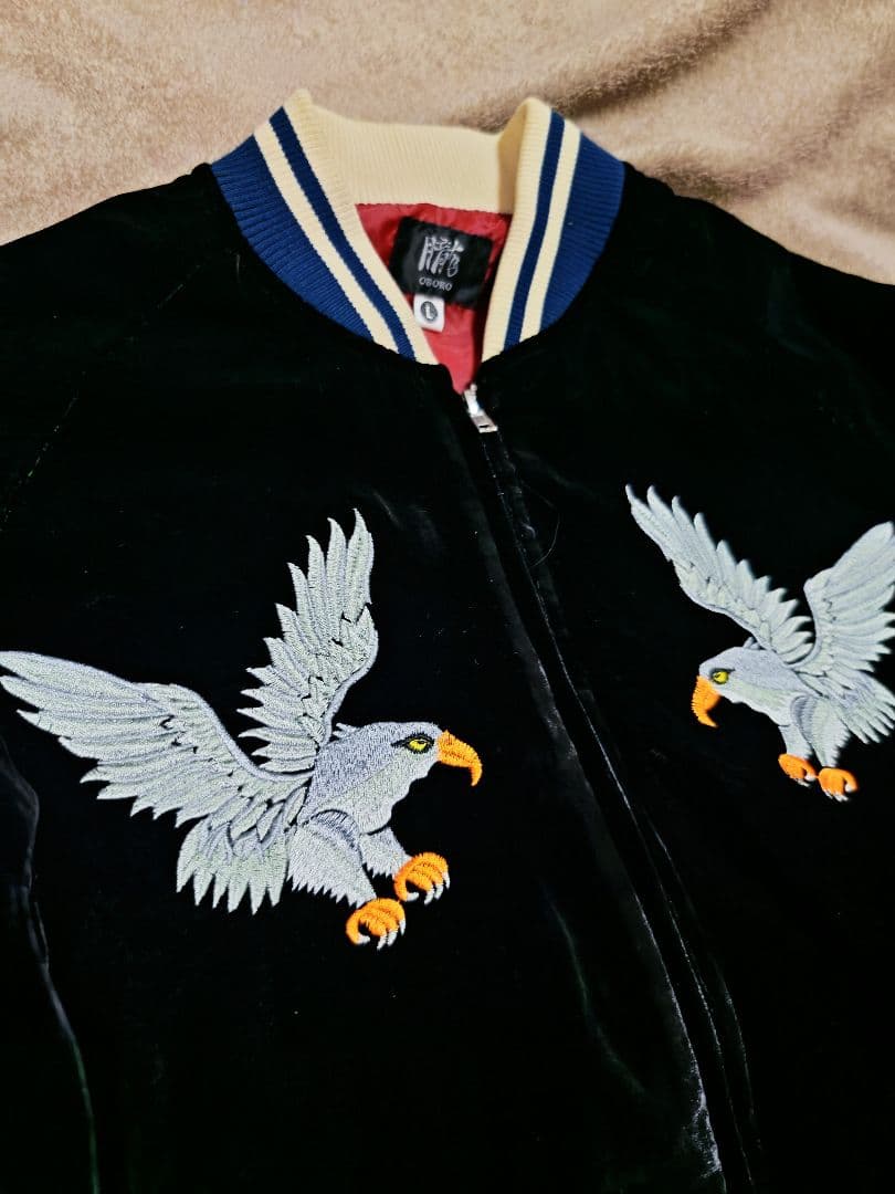 OBORO 美品 別珍 ワシ 日本限定 スカジャン unisex vintage