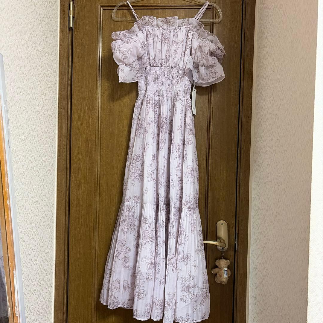 【AYA☆】SNIDEL オフショルダー マキシワンピース