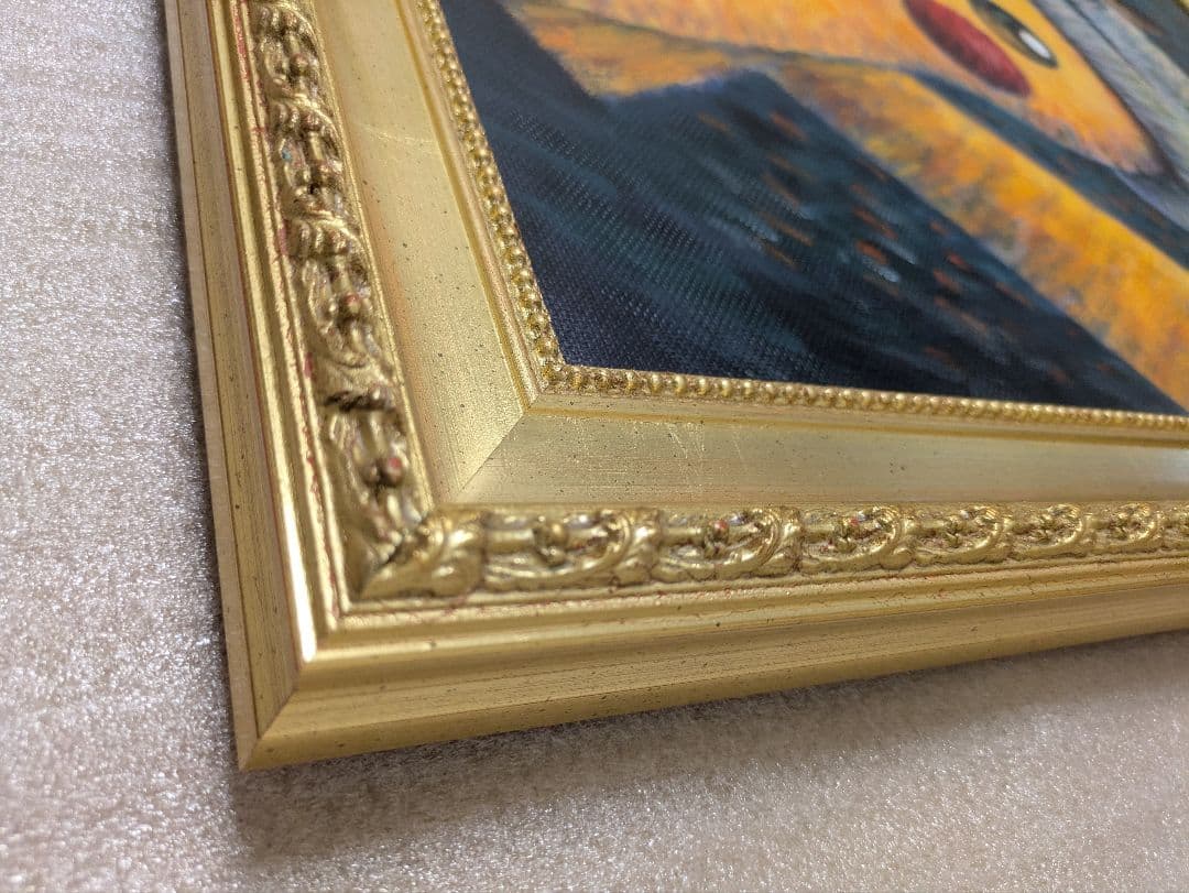 ゴッホ ピカチュウ 金枠 XL 証明書付き キャンバスアート ジクレー