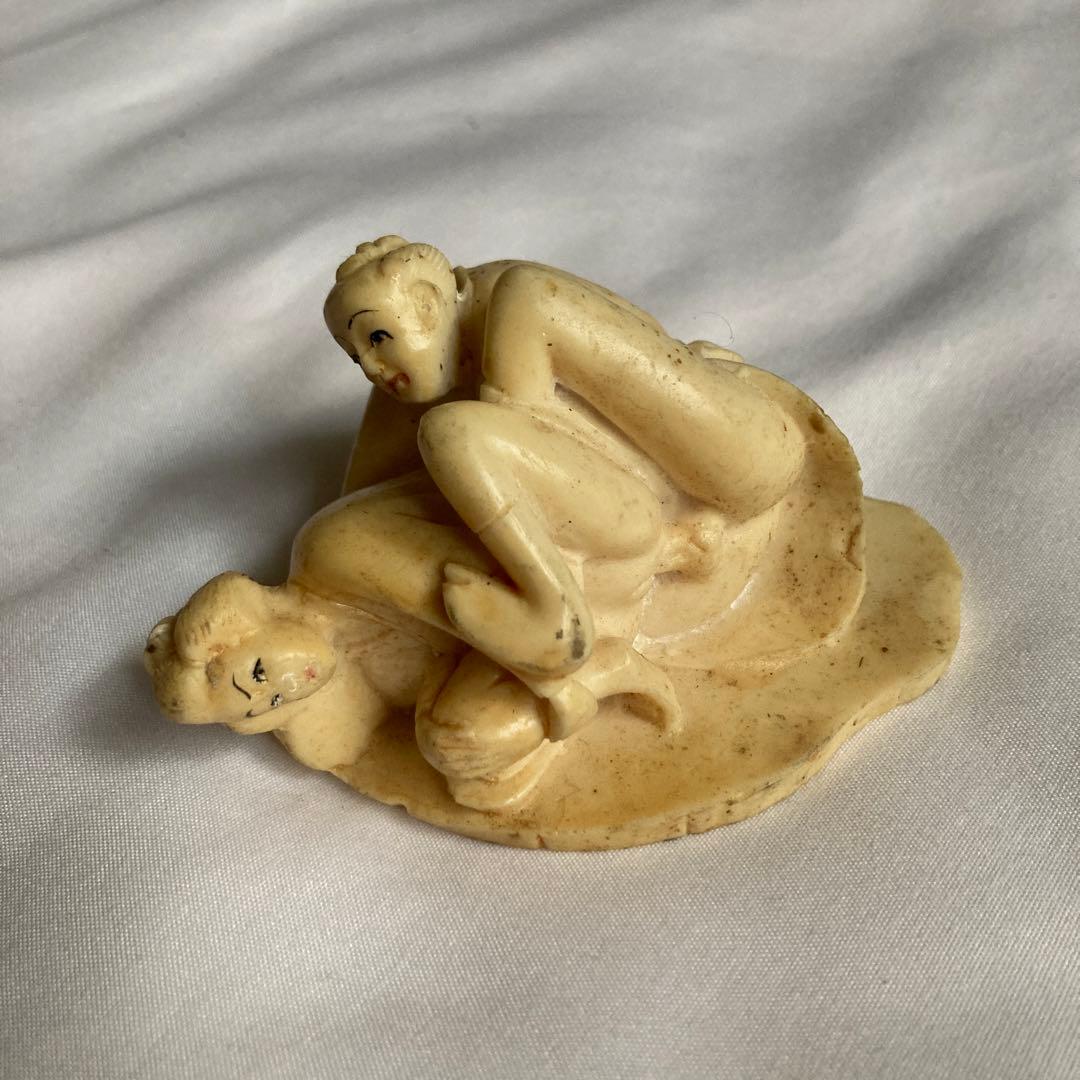 工芸品 Japanese Style Shunga Sculpture Doll