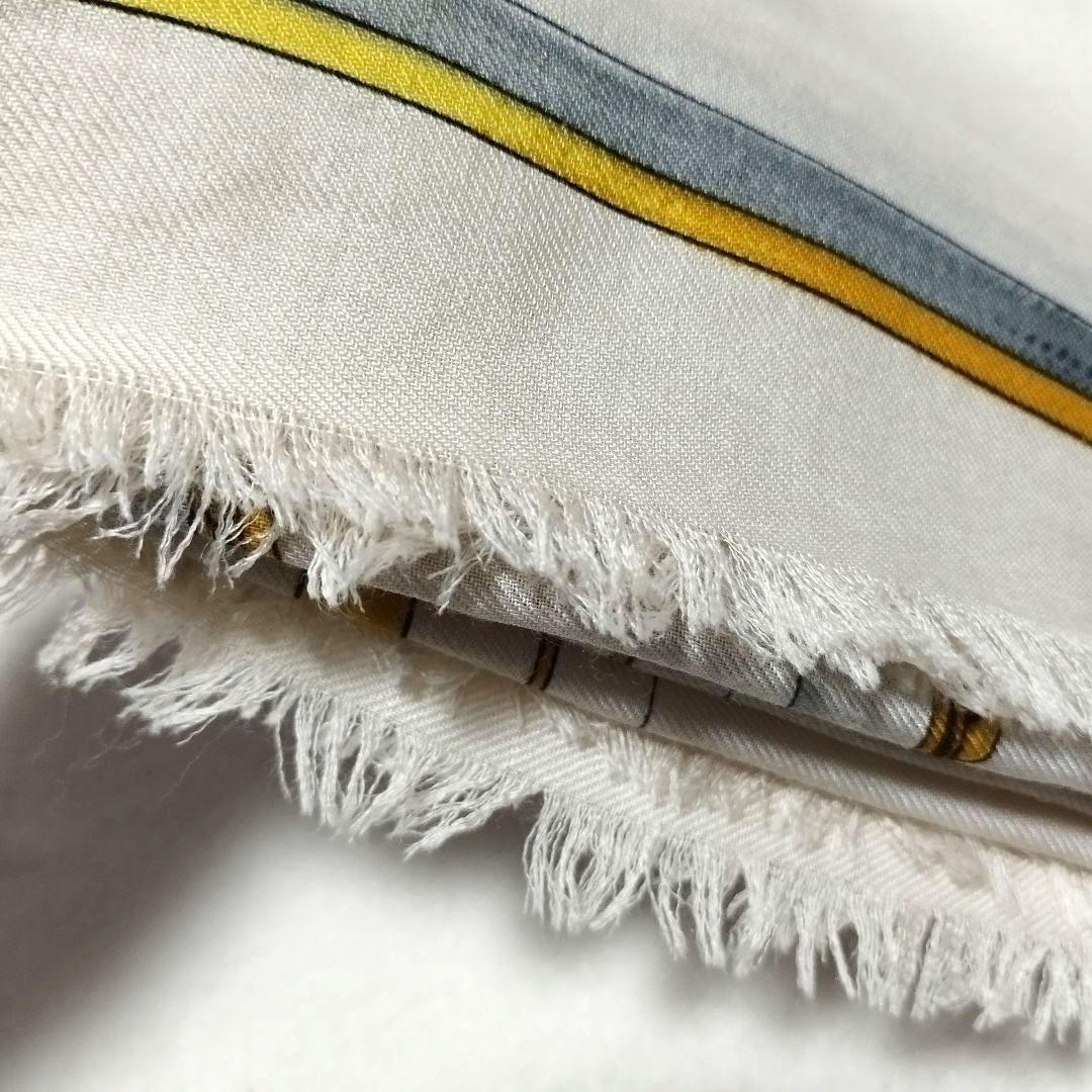 【希少品】GUCCI オールドグッチ　馬具柄　大判スカーフ　ウール　シルク