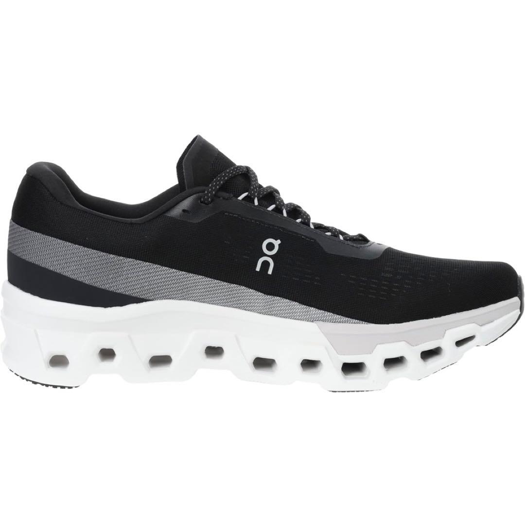 【新品同様】On Cloudmonster 2 メンズ 黒×白 ランニング