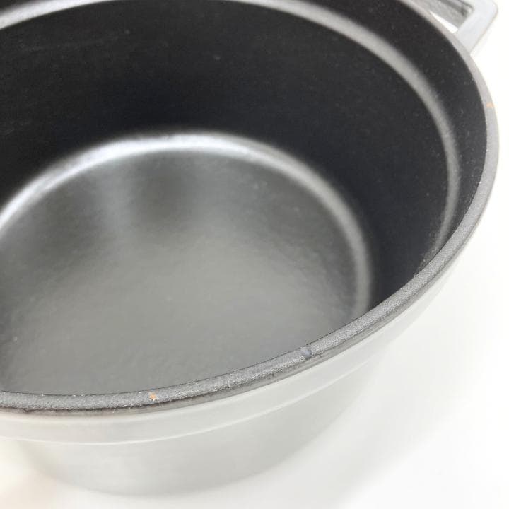 【N】ストウブ STAUB ミナペルホネン ココットラウンド20 グレー 未使用
