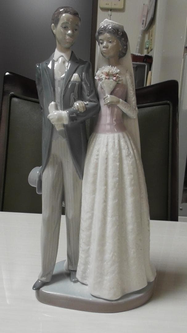 LLADRO　リヤドロ【ウエディング】Ｈ＝28　リアドロ　インテリア　Ｌ535