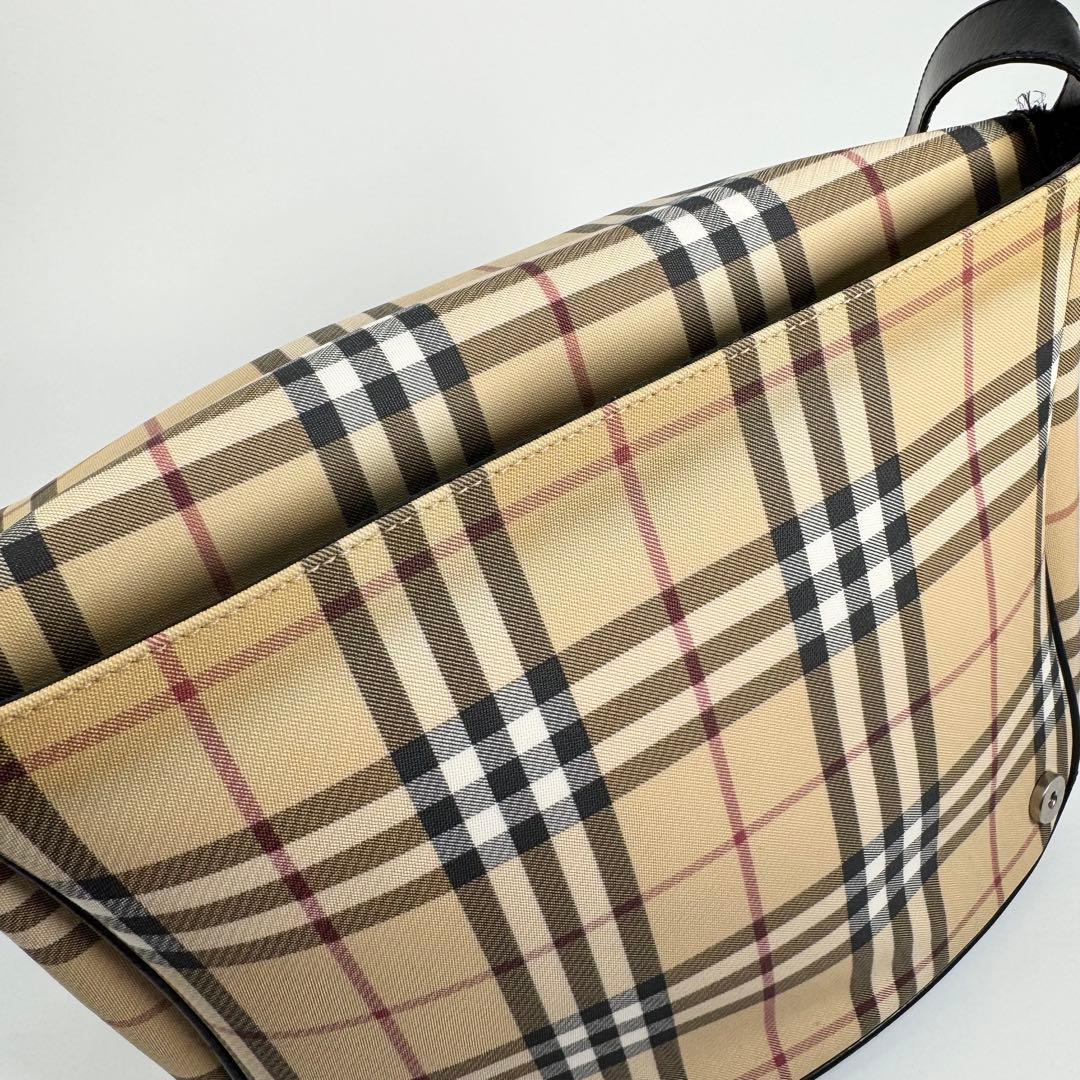 バーバリー ショルダーバッグ メッセンジャーバッグ ノバチェック PVC