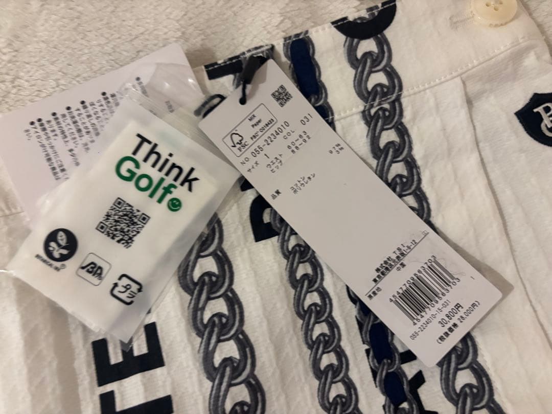 PEARLY GATES/パーリーゲイツ ゴルフスカート ホワイト　M