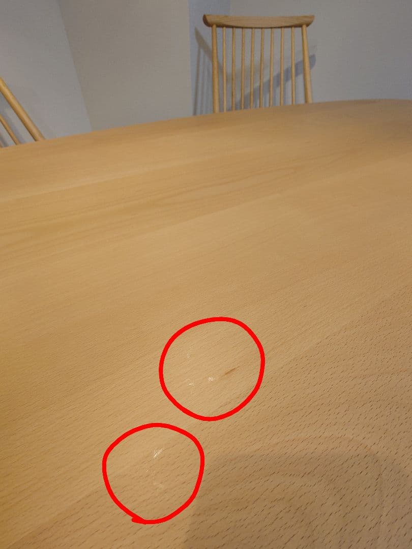 【柏木工】トライアングルテーブル・シビルチェア(クッション付き)ダイニングセット