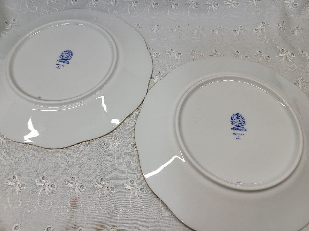 2枚✨未使用近✨高級✨ヘレンド モーニンググローリー 朝顔 プレート デザート皿