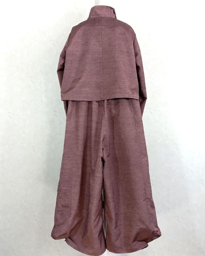 48　手染め大輔　着物リメイク　ジャケットとパンツセット　フリーサイズ