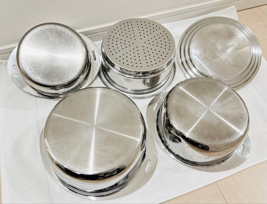 【蒸し器付き】宮崎製作所十得鍋 鍋セットソースポット 兼用蓋