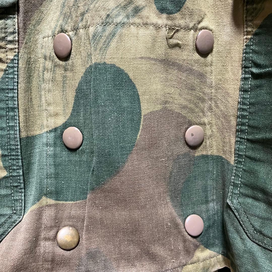 50's ベルギー軍 デニソンスモック　 ブラッシュストロークカモ　実物　官給品