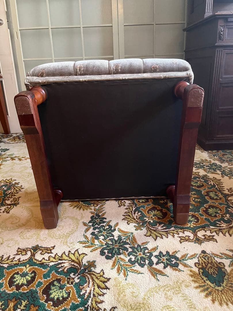 新象 オットマン スツール 昭和レトロ アンティーク 花柄 インテリア