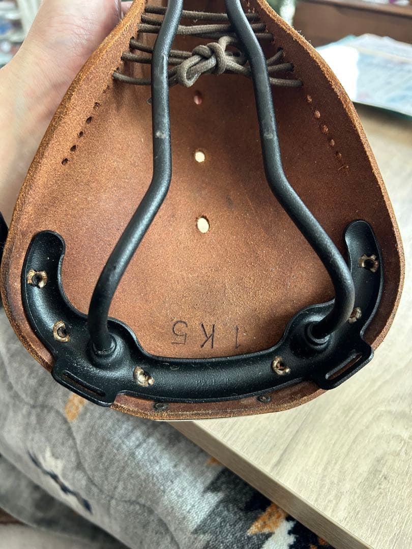 off　Brooks レザーサドル ブラウン　袋付き