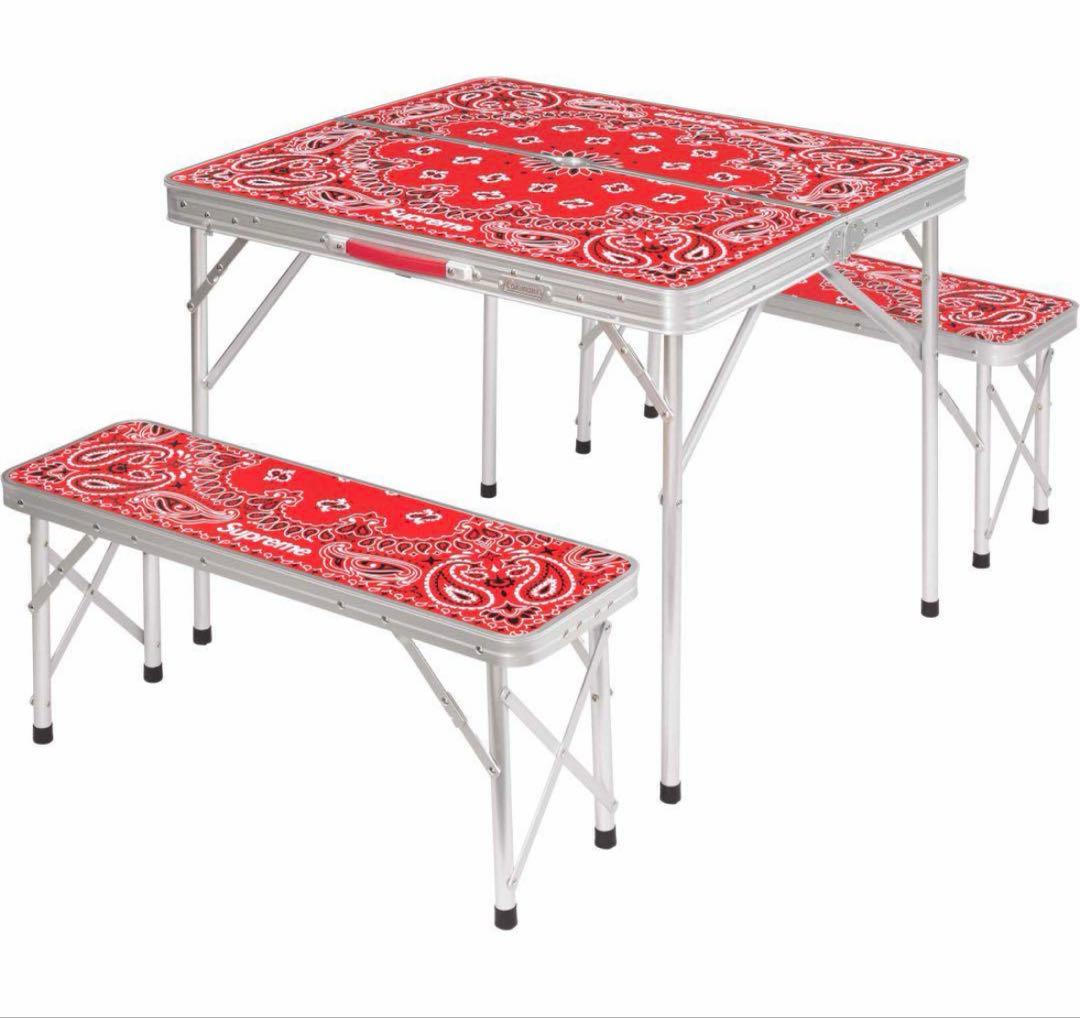 Supreme Coleman Folding Table Set 美中古