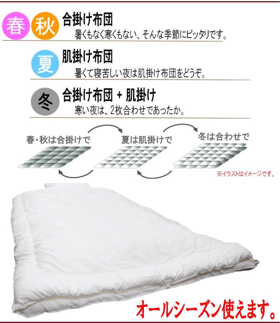 掛け布団 セミダブル 2枚合わせ テイジン フィルケア 抗菌 防臭 日本製