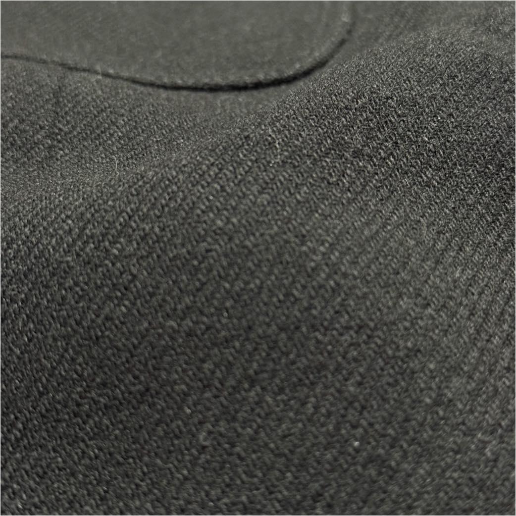 ルイヴィトン ウール ジップデザイン メルトンスカート ブラック