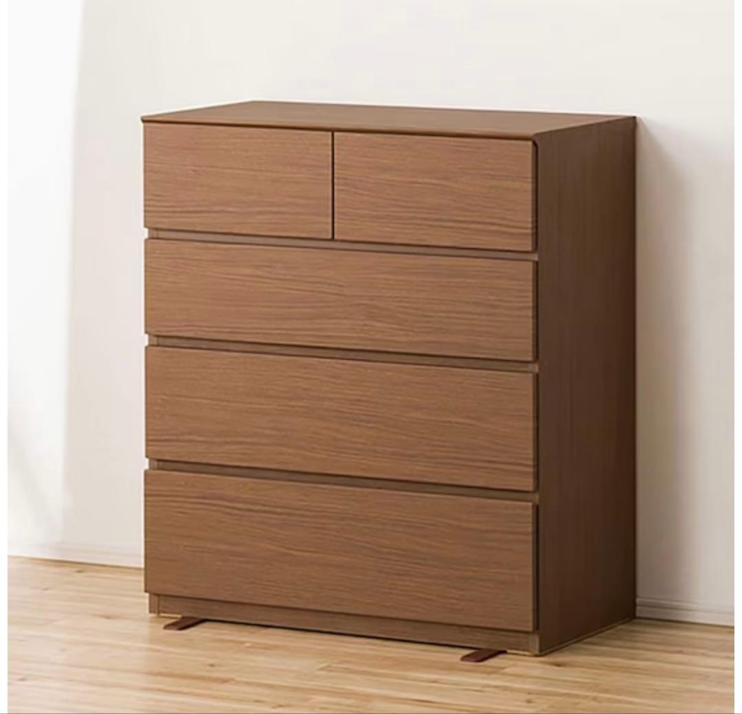 ニトリ ローチェスト(クエス80-4LC DBR)