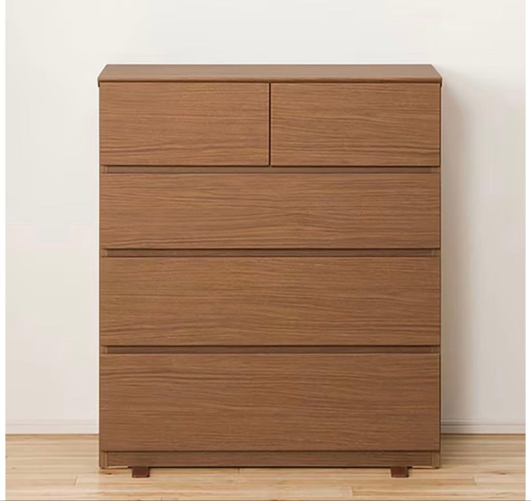 ニトリ ローチェスト(クエス80-4LC DBR)