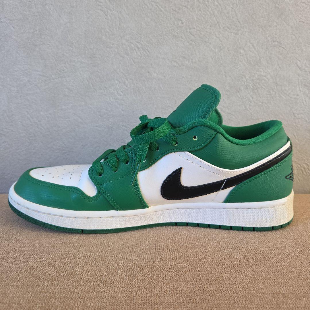 靴 NIKE AIR JORDAN 1 LOW PINE GREEN WHITE