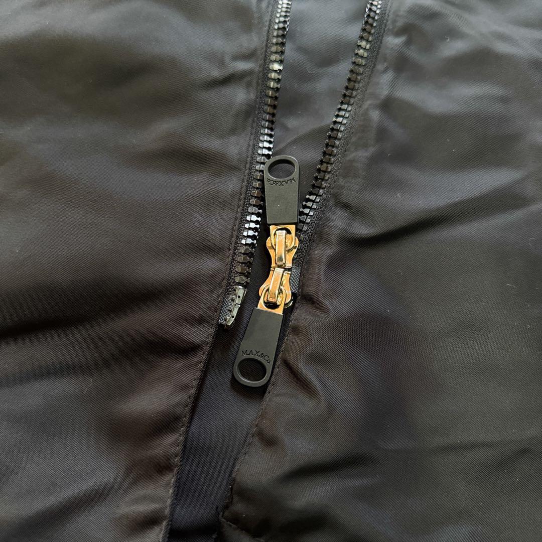 極美品 現行モデル MAX&Co. オーバーサイズ ナイロンコート フード L