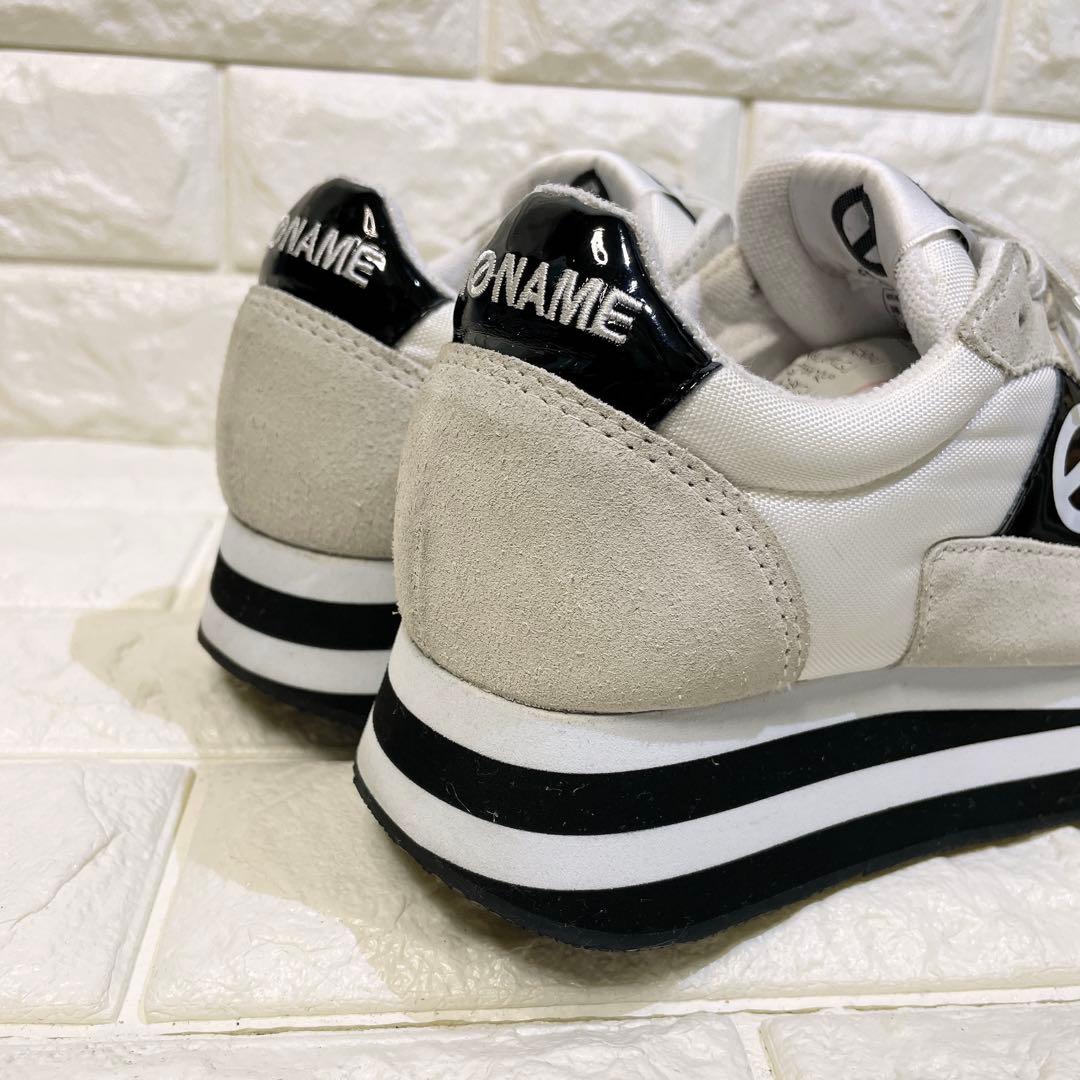 NO NAME ノーネーム 厚底スニーカー ホワイト 36