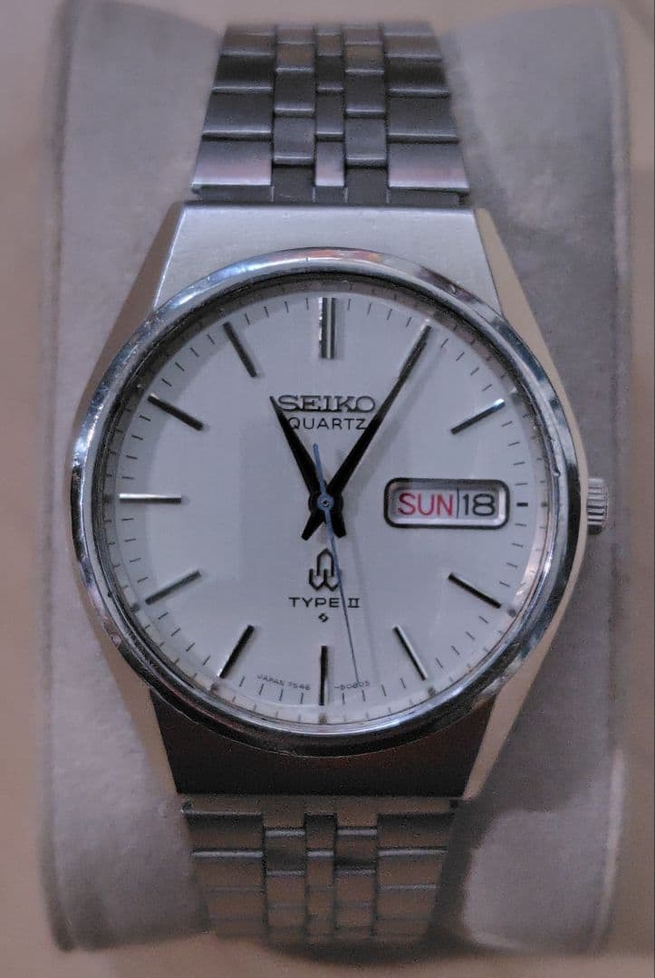 セイコー　タイプ２　美品　ガラス風防新品　電池新品　SEIKO type Ⅱ