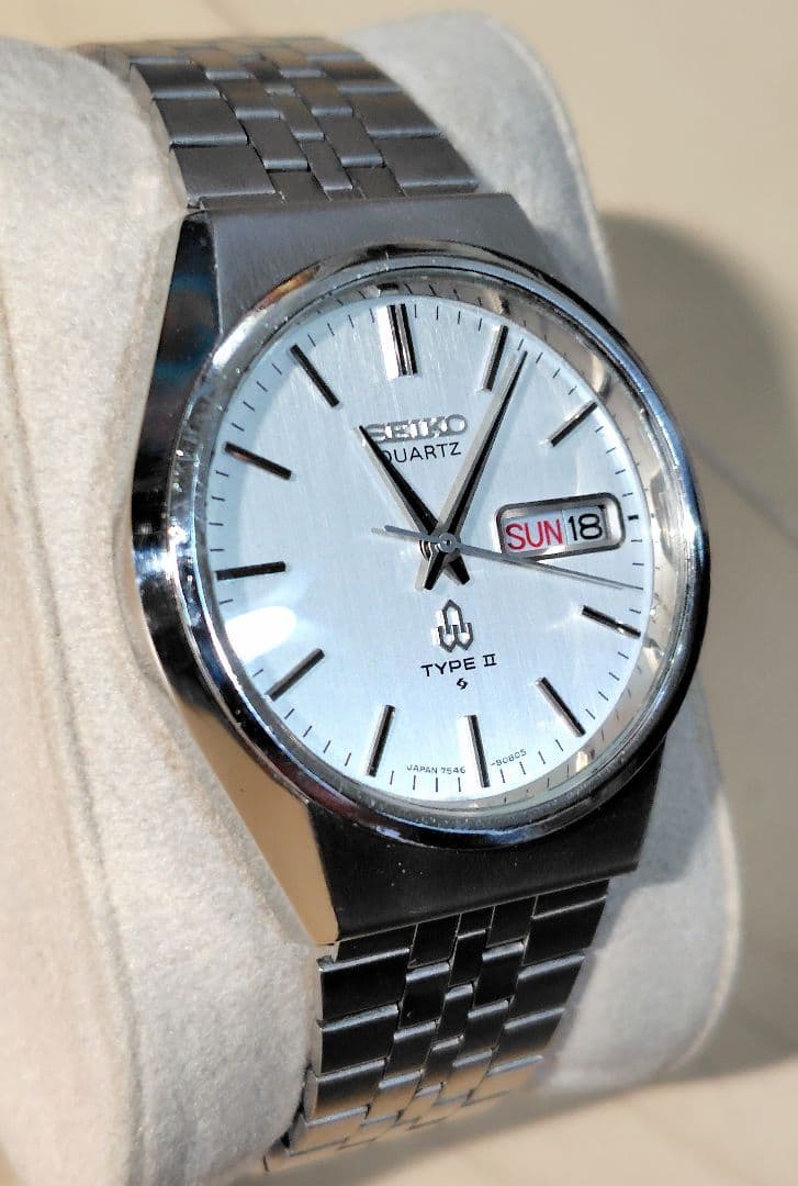 セイコー　タイプ２　美品　ガラス風防新品　電池新品　SEIKO type Ⅱ
