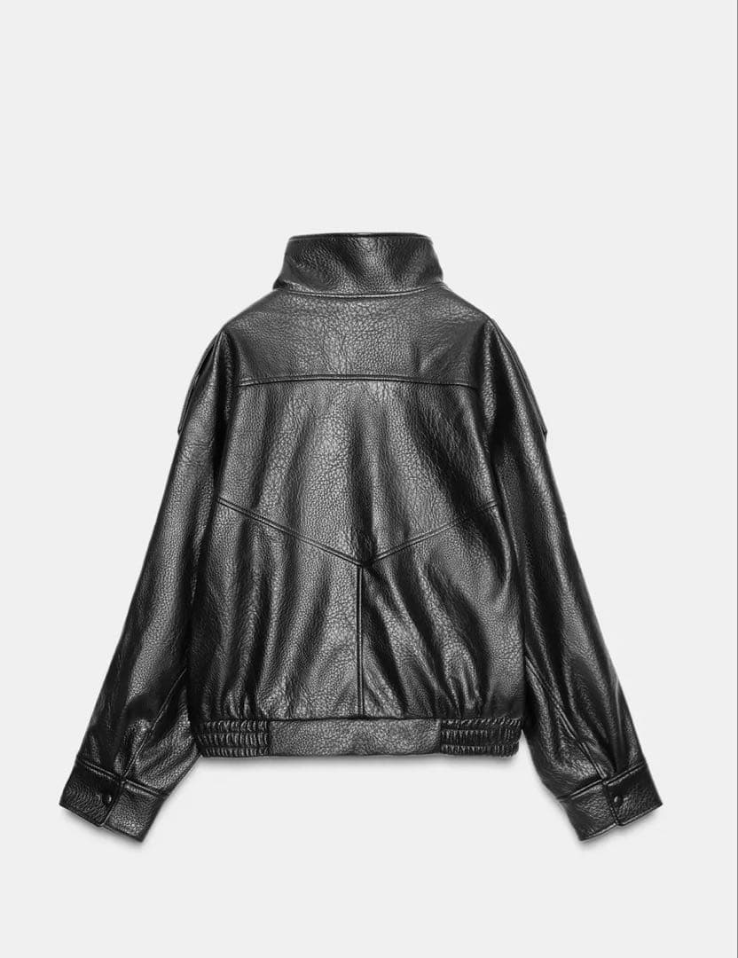 ZARA 完売品　フェイクレザージャケット　Mサイズ