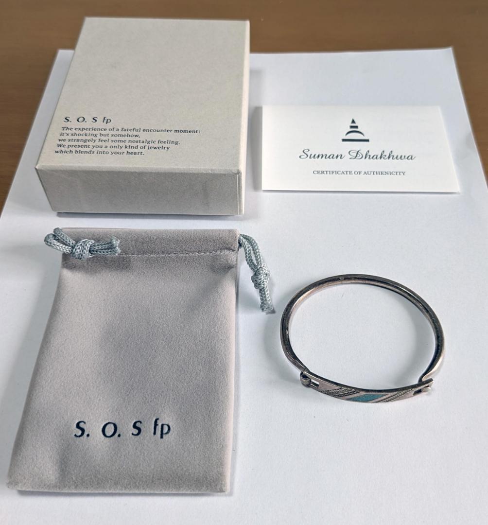 15日迄セール価格 Suman Dhakhwa ターコイズ バングル