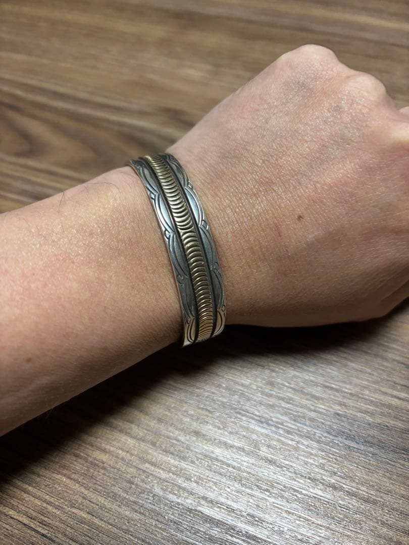 g*d様 Bruce Morgan シルバー &14K コンビバングル　ケース無