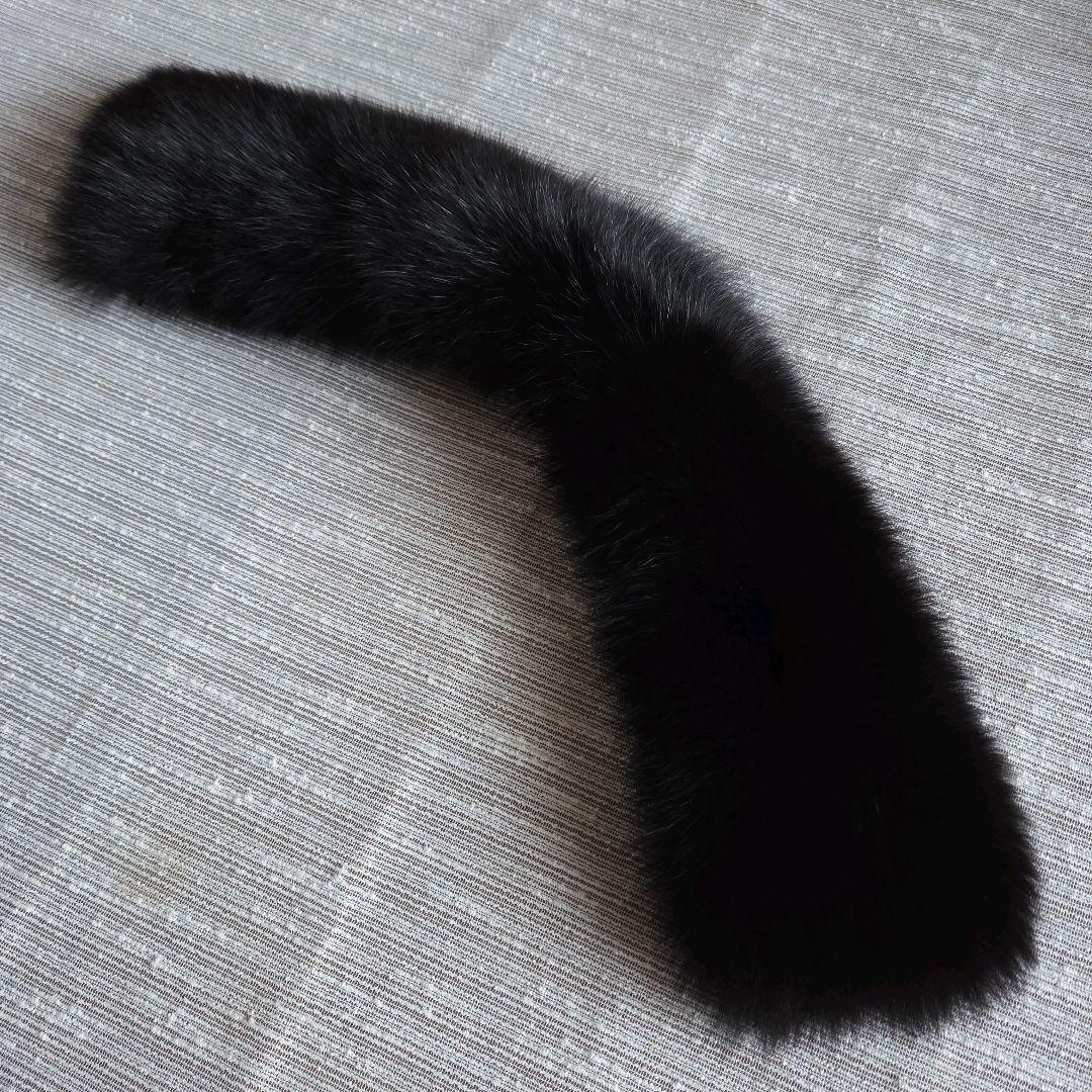 LABELDA カシミアロングコートFOXファー襟 XL 黒 セレモニー