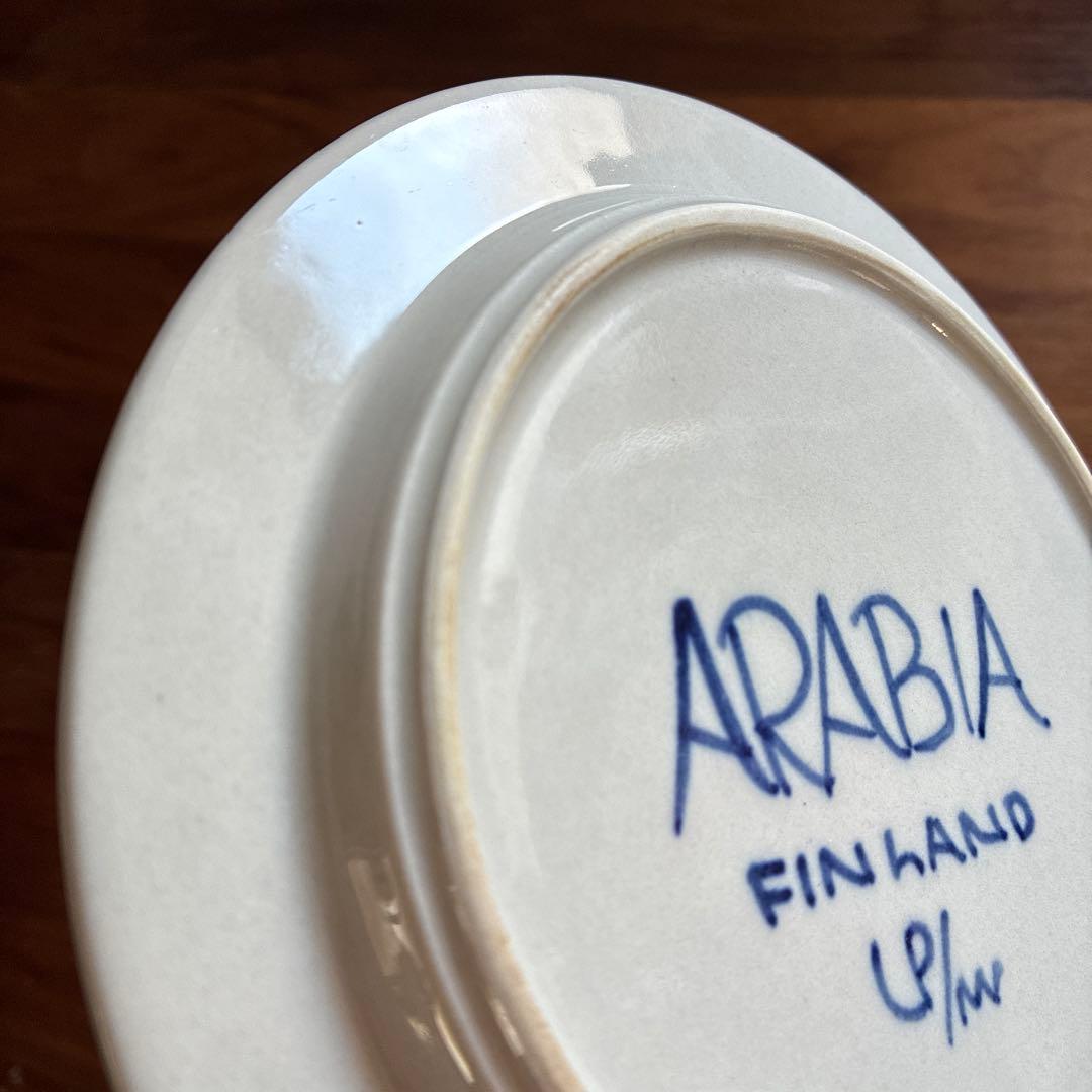 希少　Arabia　Anemone　アネモネ　絵柄入り　プレート　16cm　レア