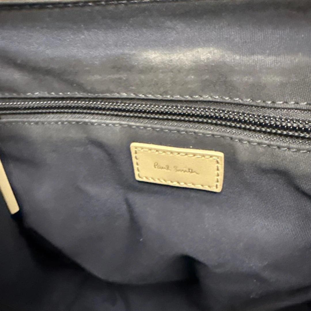 (美品)大人気、ポールスミス、リュック、オールレザー、シボ革、人気色、茶、グレー